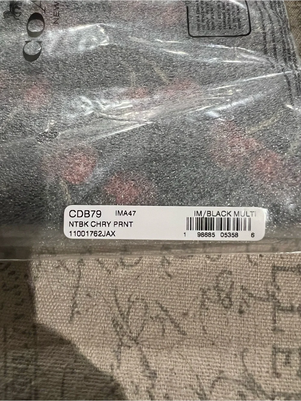 Coach Notebook with Cherry Print NWT